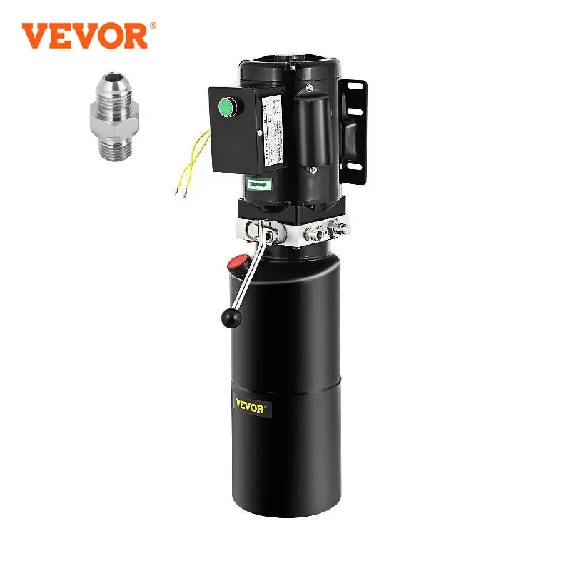 VEVOR Car Lift Hydraulic Pump with 10L Tank Single Phase 220V 110V