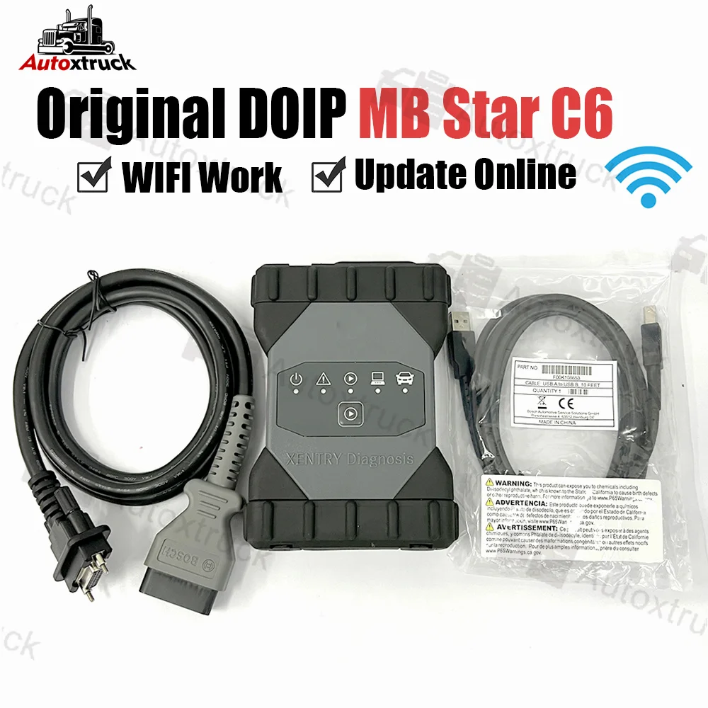 

Multiplexer MB Star C6 Original DoIP V-CI WiFi Xentry das wis epc Car truck Diagnostic tools