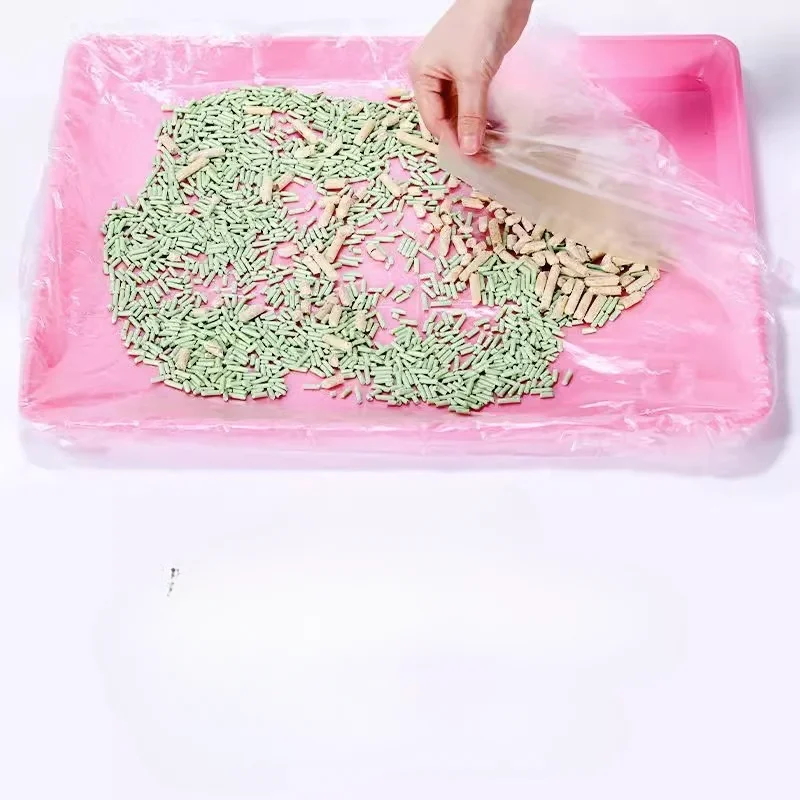 50pcs Disposable Rabbit Cage Liner Plastic Bunny Cage Mat Cleaning Pad Hamster Dog Cage Replacement Diaper Universal Toilet Film 4