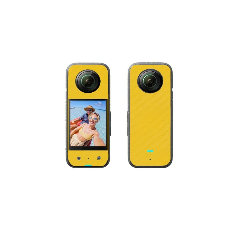 탄소 섬유 PVC 스티커 필름, 전면 및 후면 스크래치 방지 데칼 스킨, Insta360 One X3 / One X2 랩, Insta360 One X4 3D