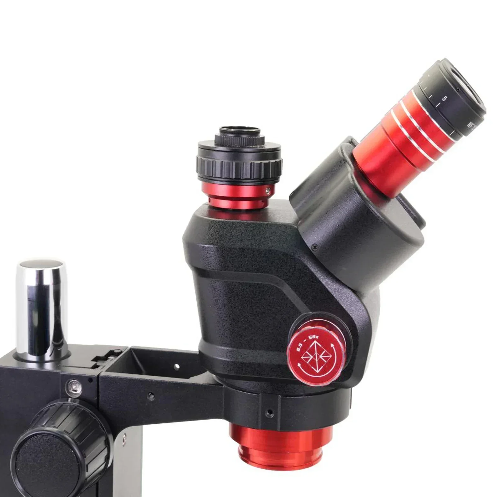 YCS 6558S HD Trinocular Microscope with Base 6.5X58 Zoom 4K Camera