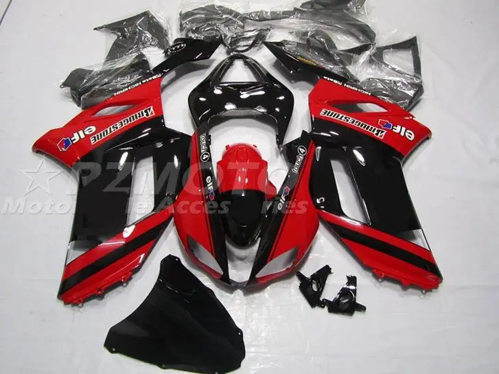 

New ABS Fairings Kits Fit For Kawasaki ZX-6R ZX6R 636 2007 2008 07 08 Bodywork Set Red Black