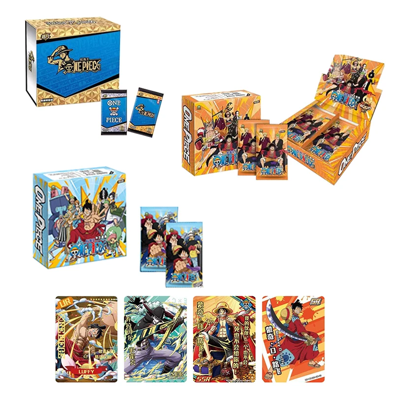 commerci-all'ingrosso-one-piece-box-collection-cards-booster-wanted-rufy-monkey-rare-anime-game-carte-da-gioco