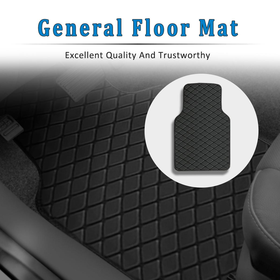 New Universal General Car Floor Mats Floorlines Black Foot Pads Interior Carpets Waterproof Auto Rugs Styling Parts Accessories
