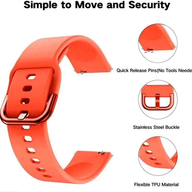 Silicone Watch Band - Soft and Durable Replacement Strap in Assorted Sizes