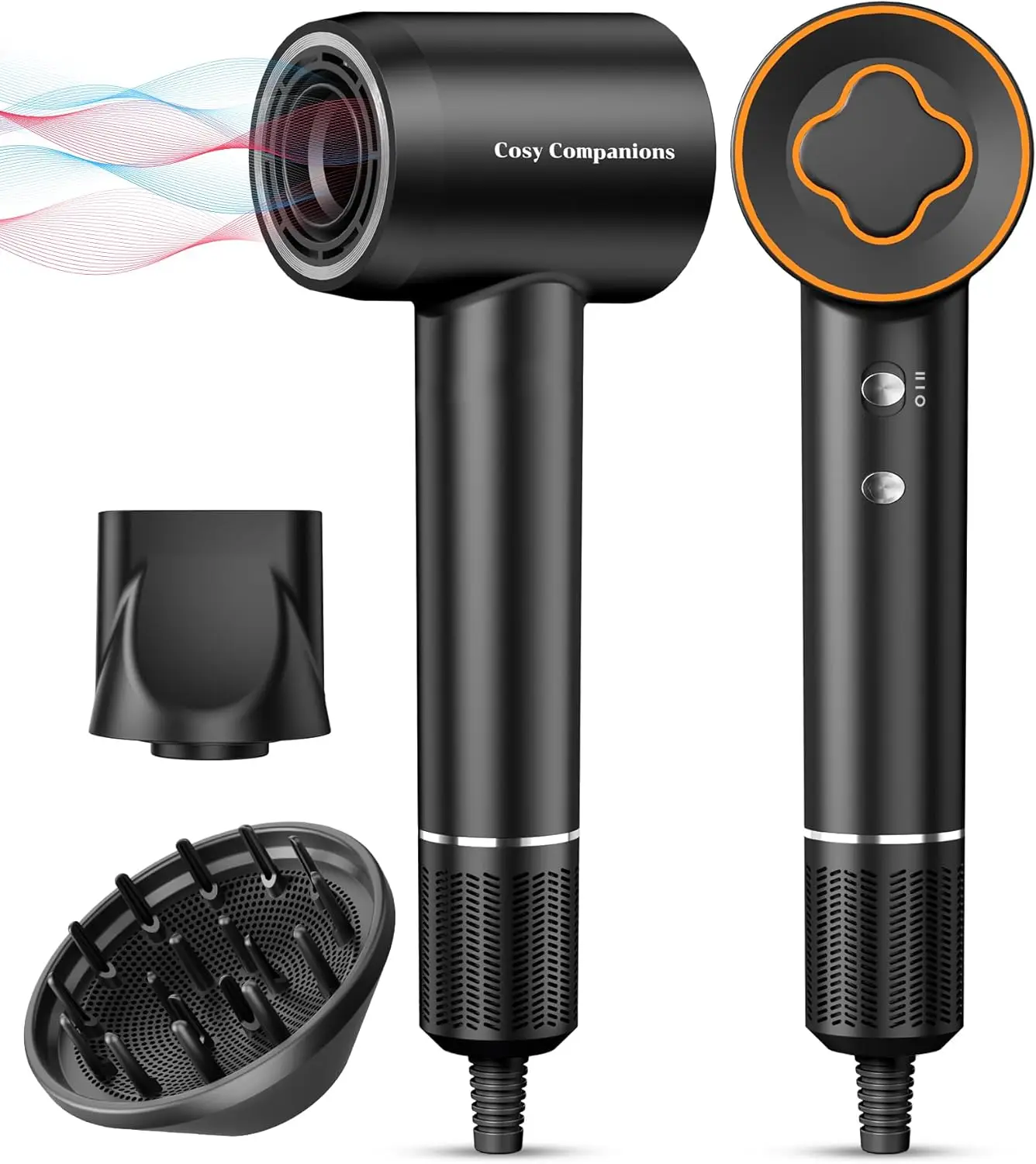 Dryer-150000 RPM High-Speed Brushless Motor Negative Ionic Blow Dryer for Fast Drying, Low Noise Thermo-Control Hair-Drye