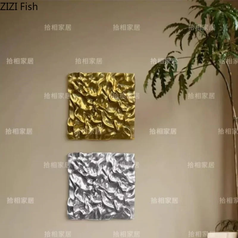 금속 느낌의 추상 그림: 현대적 감성과 세련된 공간 연출