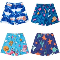 2025 New Summer Eric Emanuel EE Basic Mesh Short Classic Floral Printed Gym Shorts Men's Gym Basketball Sports Beach Shorts
