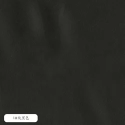 Premium Nappa Pattern Leather Fabric PVC - Smooth Black Red, 1.6m Width for Upholstery, Decoration, and DIY Sewing Projects (1 pure black)