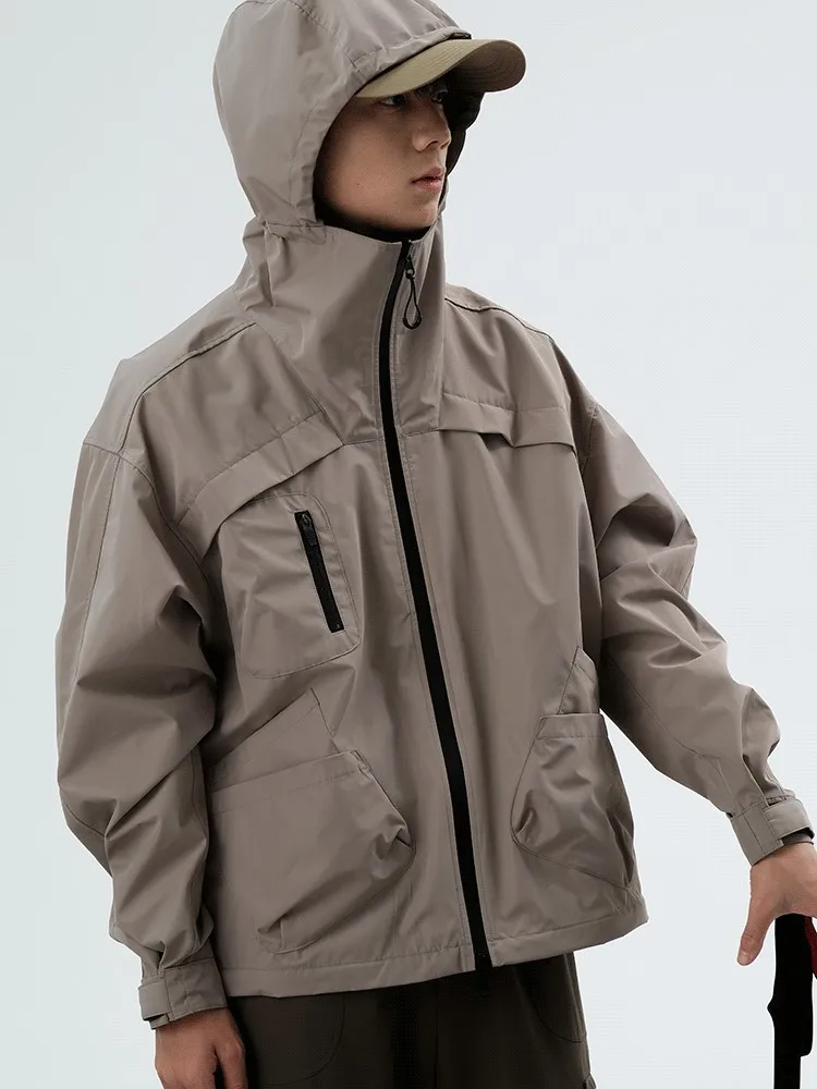 Halcyon 22aw Multi Pocket Outdoor Windbreaker Jacket Detachable 