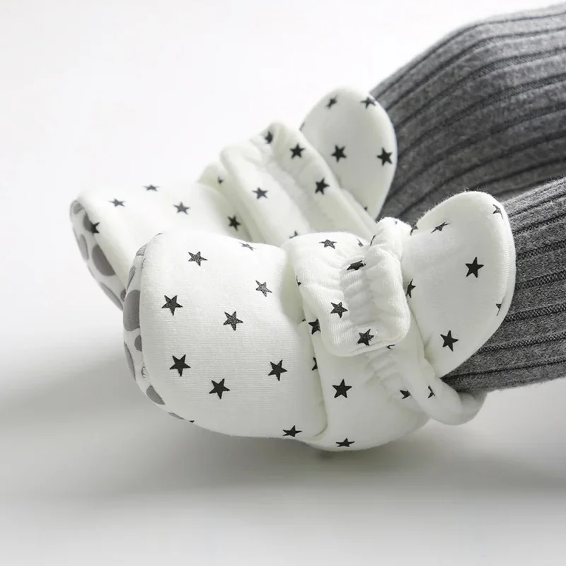 Newborn Baby Socks Shoes Boy Girl Toddler Booties Cotton Soft Anti-slip Warm Infant Crib Shoes baby shoes soft sole shoes