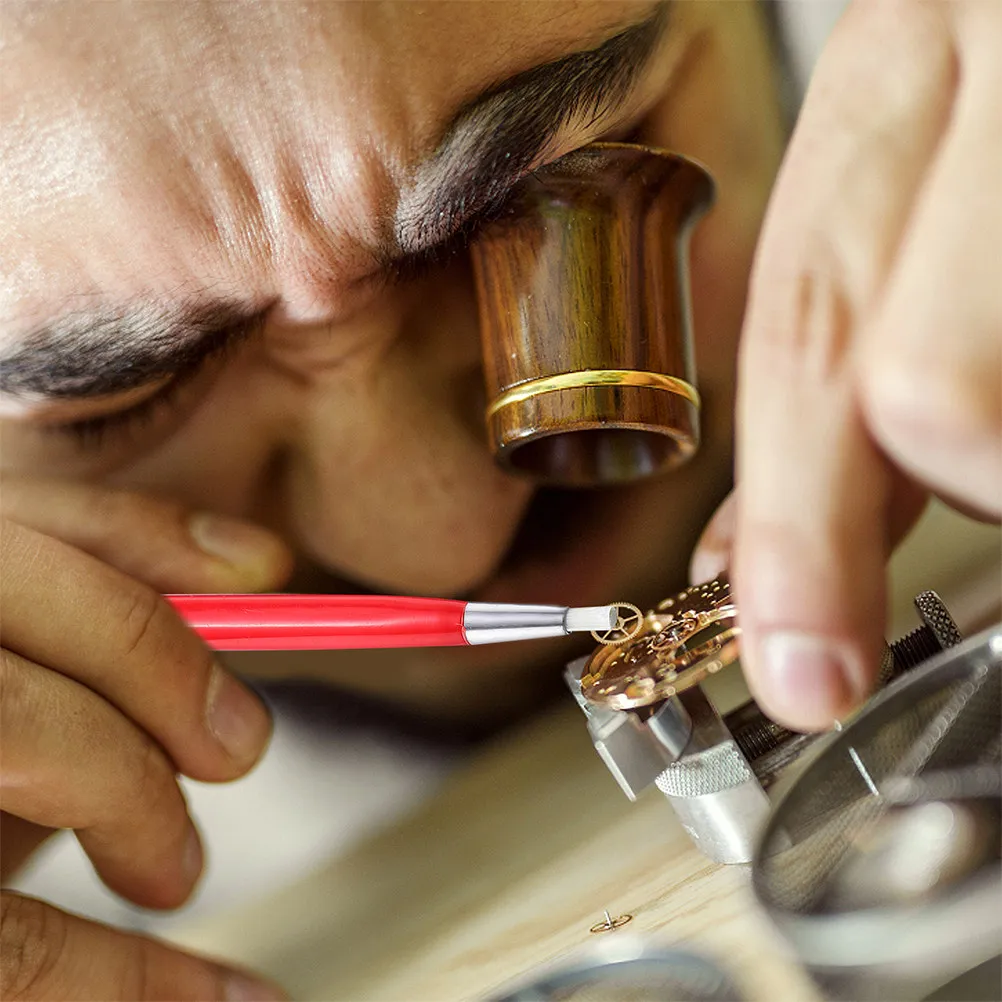 2개 드릴 청소펜 시계 청소 브러쉬 회전 조절 가능 길이 섬유유리 시계 청소 브러쉬 광택 연마 펜