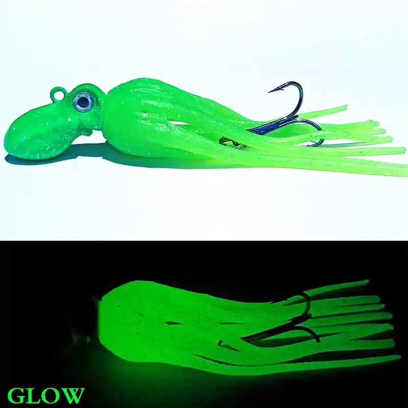 Fishing Lures 1PC Metal Head Octopus Squid Skirt Bait with Hook 100g150g200g250g300g350g400g