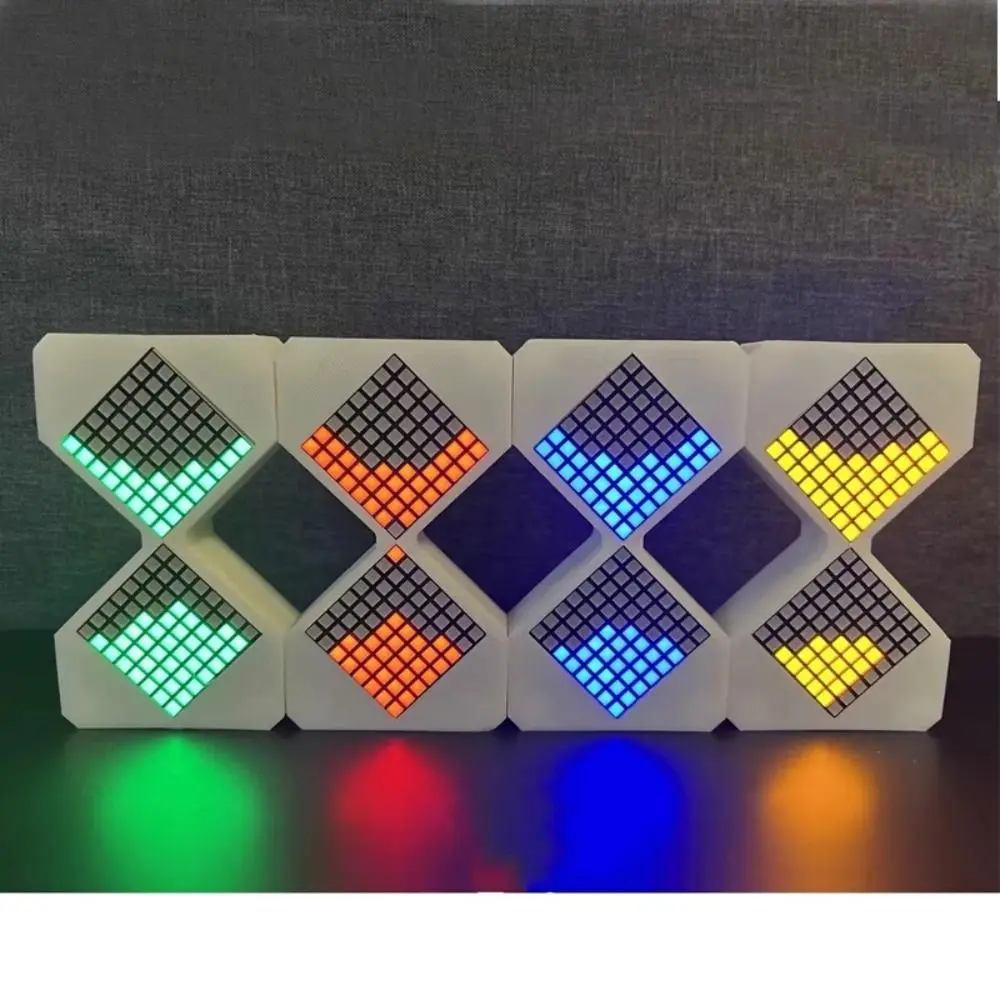 사이버 스타일 LED 전자 모래시계 1-30분 타이머 기술 감각 DIY 디지털 모래시계 스트레스 해소 장난감 홈 데코레이션