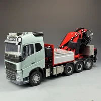 F1650 RC Truck Tamiya 1/14 FH750 8X8 Metal Hydraulic Belt Rear Steering F1650 Crane Dump Truck with Truck To Lift Model Toys 1