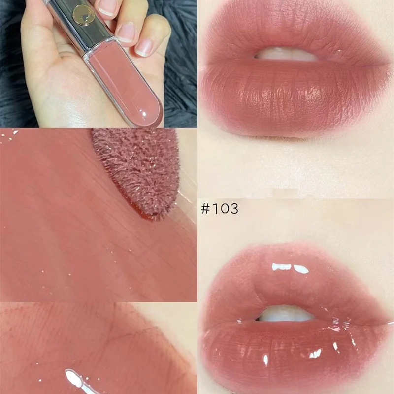 

2pc wholesale kiko make up lip gloss Oil Sexy Plump Glow Oil Tinted Lip Plumper Lips Makeup clear lip gloss korean