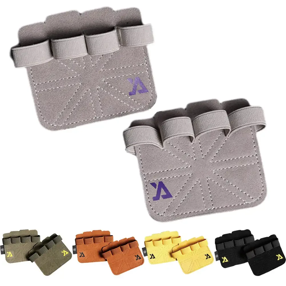 1Pair Cowhide Leather Weight Lifting Training Gloves Fitness Sports Gymnastics Grips Pull Ups Workout Anti-Slip Palm Pad