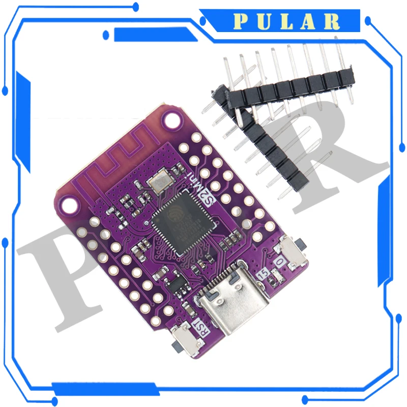 1/2PCS ESP32-S2 4MB 플래시 Type-C ESP32 S2 미니 WIFI IOT 보드 기반 ESP32-S2FN4R2 MicroPython과 호환되는 Arduino 연결