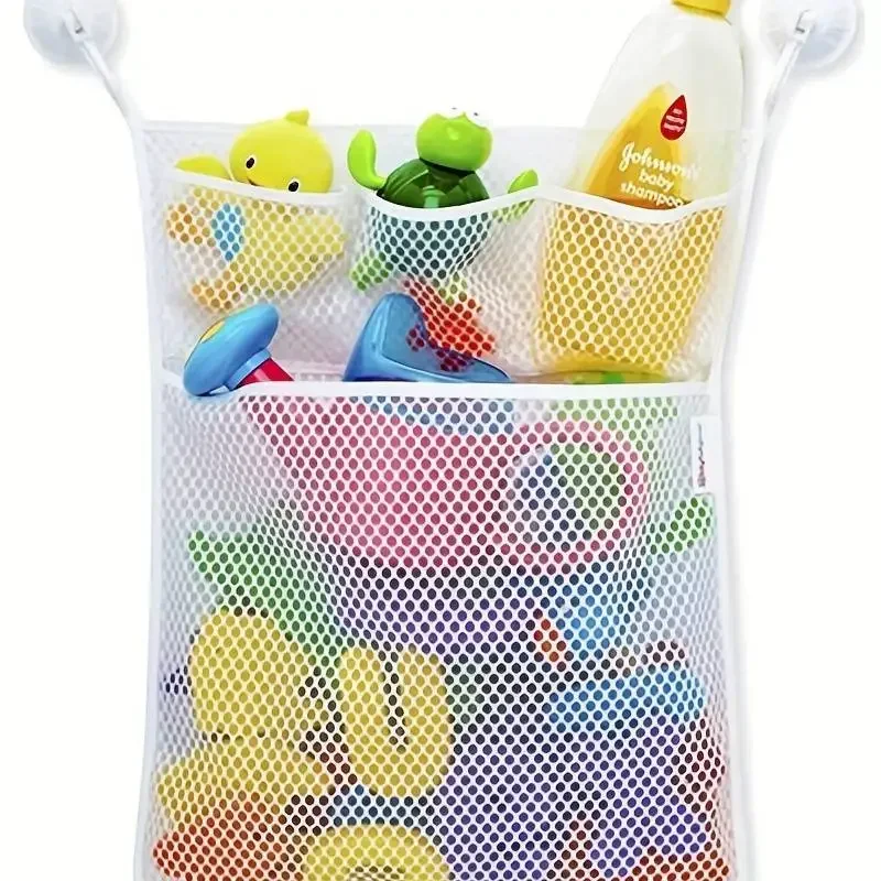 Baby Bath Toy Storage Mesh Bag with Suction Cups 3