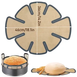 Nonstick Silicone Baking Mat for Cake Pans - Easy Clean Liners for Cheesecake Baking (Bread mat 1pcs)