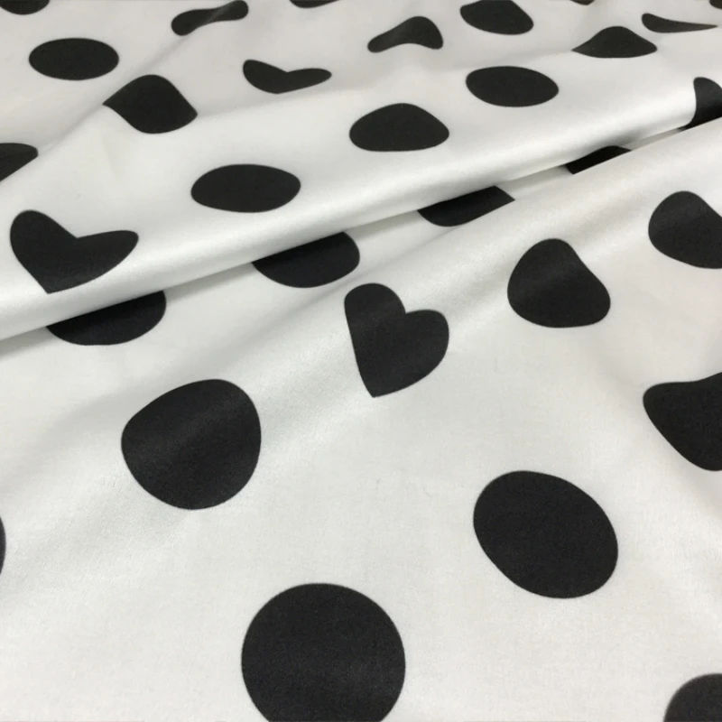 Printed Fabric Meter Love Wave Dot Shirt Dress 100% Polyester Wholesale Cloth | Дом и сад