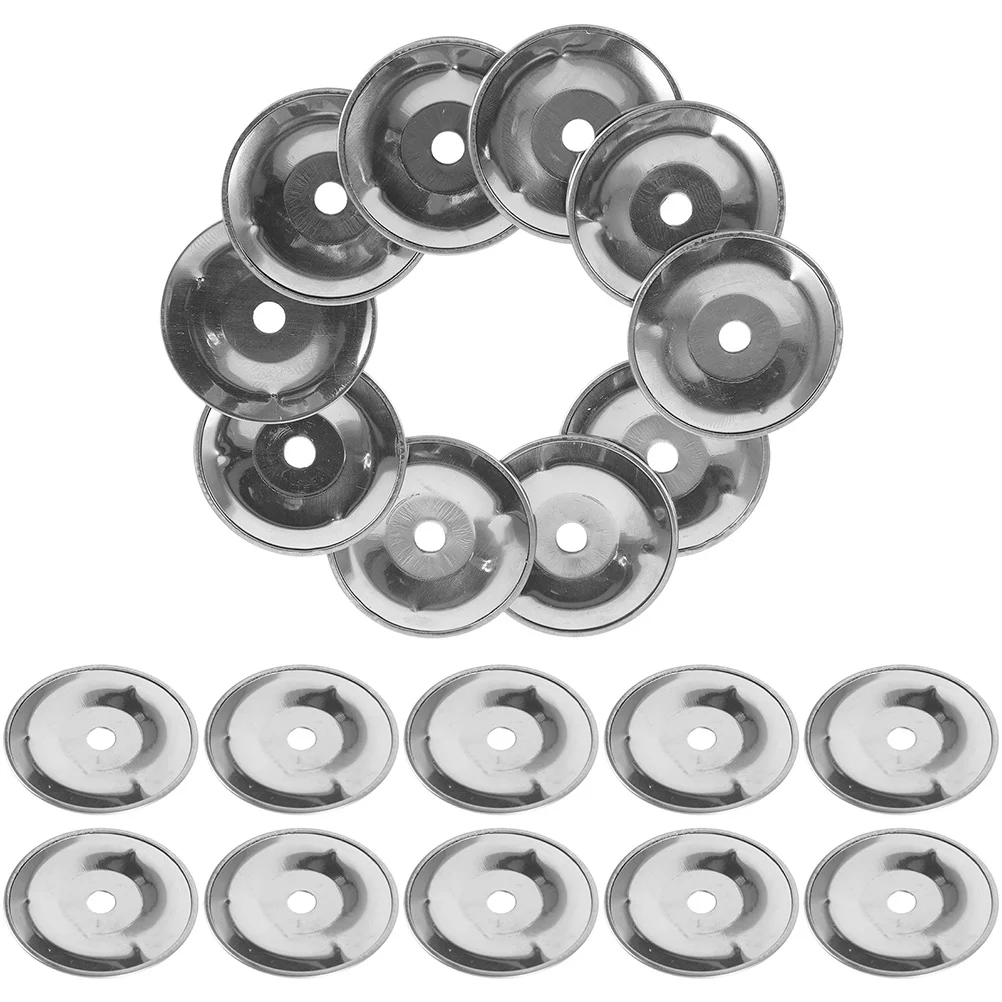 

50 Pcs Cymbal Bell Safe and Practical Practice Drum Kit Silverdene Cymbals for Drums Splash Stainless Steel Iron