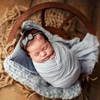 2 Pcs/Set Newborn Photography Props Baby Posing Mini Pillow Headband Hair Band Kit Infants Photo Shooting Fotografi Accessories 2