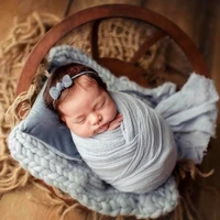 2 Pcs/Set Newborn Photography Props Baby Posing Mini Pillow Headband Hair Band Kit Infants Photo Shooting Fotografi Accessories 2