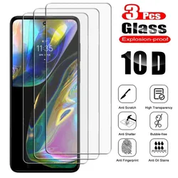 Premium 3 - Piece Tempered Glass Screen Protector Set - 3Pcs (For Moto G22)
