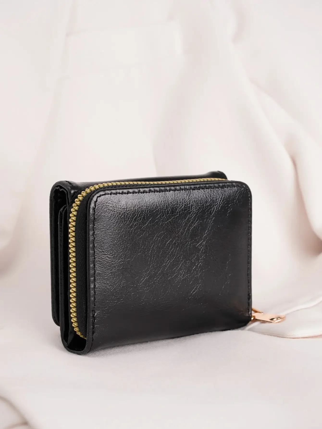 1pcs Women's Fashion Leather Trifold Wallet Credit Card Wallet Coin Purse Suitable for Girls White Collar Students Daily Use 2