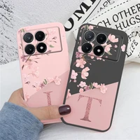 For Poco X6 Pro Case Cute Flowers Letters Shockproof Soft Silicon Protector Coque For Xiaomi PocoX6 Pro Phone Case X 6 Pro Funda 2