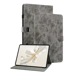 Elegant Leather Tablet Cover for 10 - 11.5 Devices - Premium Protection and Style (Grey)