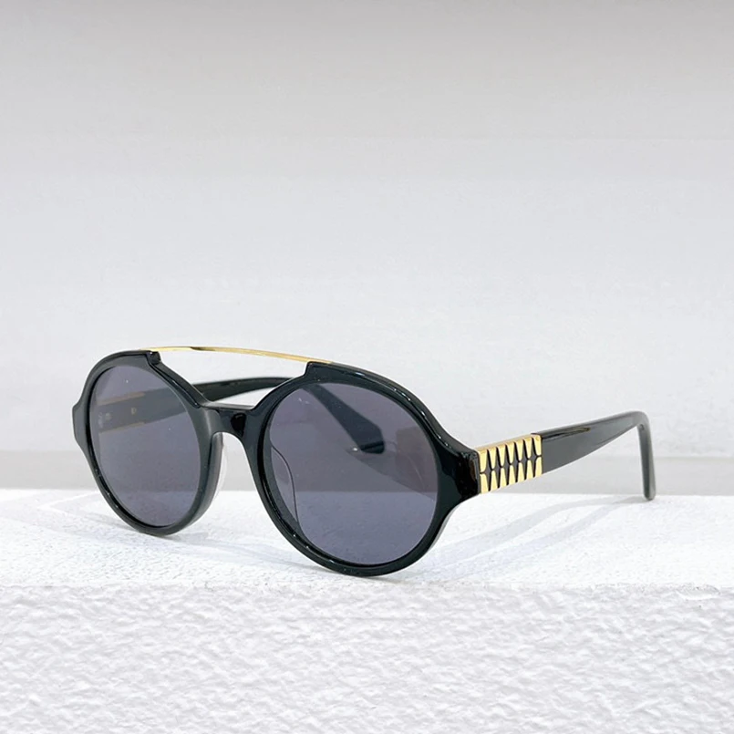 

2023 Acetate round small frame sunglasses Women 4063K fashion retro style shade glasses frame men uv400 high quality sunglasses