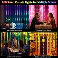 3M RGB Smart LED Curtain Lights Christmas Decor APP Remote USB Garland String Light Fairy Lamp Wedding Holiday Bedroom Outdoor - Image 6