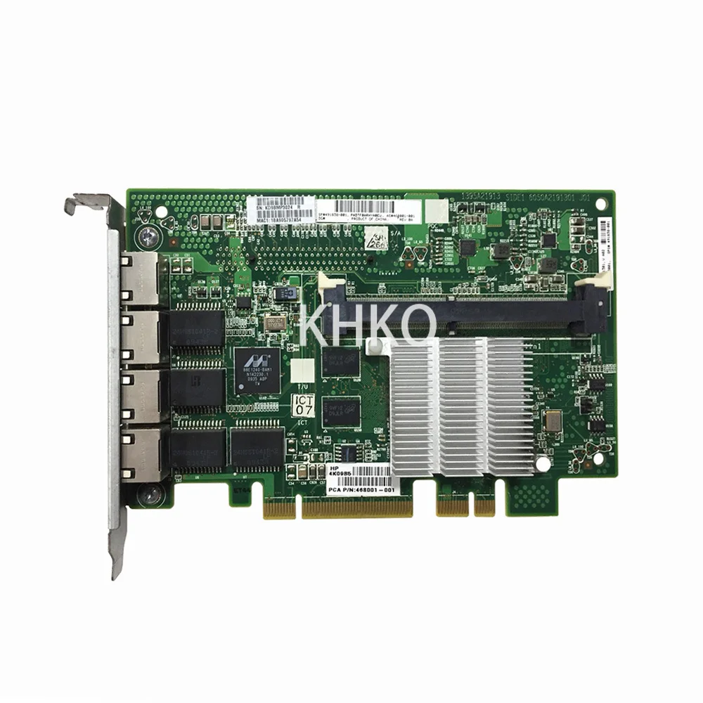 

Оригинальная 4-портовая гигабитная Серверная сетевая карта NC375I 491838-001 468001-001 для сетевого адаптера ML370G6 ML370 G6 Gen6