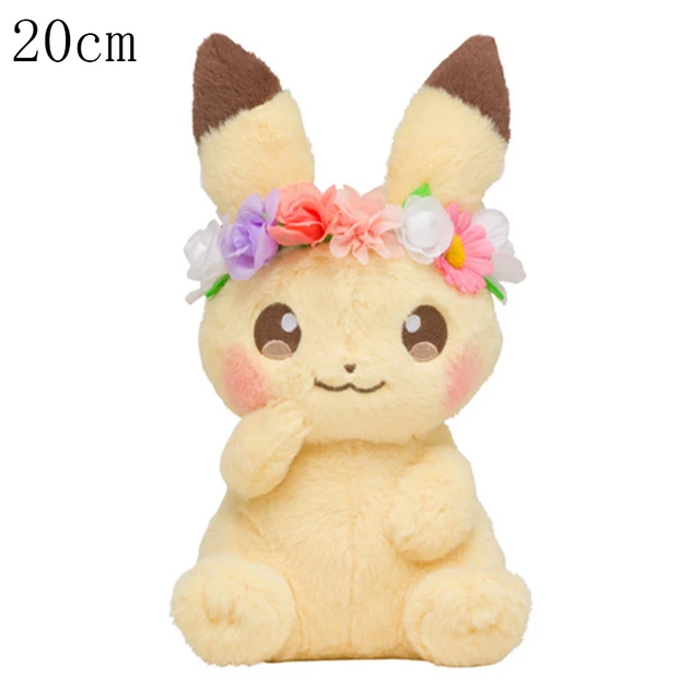 Pokemon Plush Wreath Corolla Pikachu Eevee Plush Toy Kawaii Stuffed Doll  Gift For Kids Children