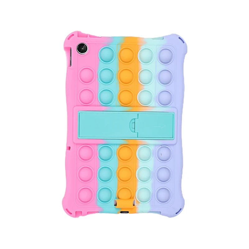 Versatile Silicone Bubble Tablet Case with Strap & Pen Holder
