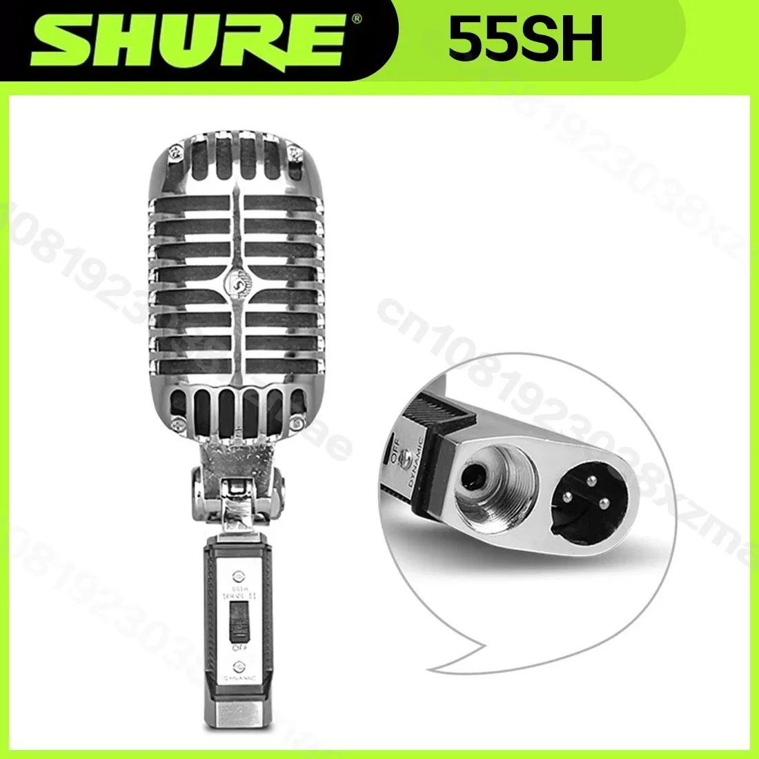 SHURE 55SH SERIES II Dynamic Retro Microphone Stage Performance Live Anchor KTV Recording Microphone Stand dynamic microphone