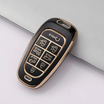 TPU 자동차 키 케이스 커버 포브 쉘, 현대 소나타 넥소 DN8 산타페 투싼 NX4 스타리아 아이오닉 5 아토스 솔라리스 2021 22 액세서리