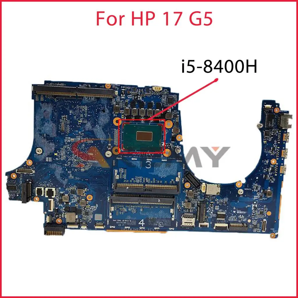 Материнская плата для ноутбука HP 17 G5 DA0XW3MBAG0 материнская с процессором i5-8400H GM UMA