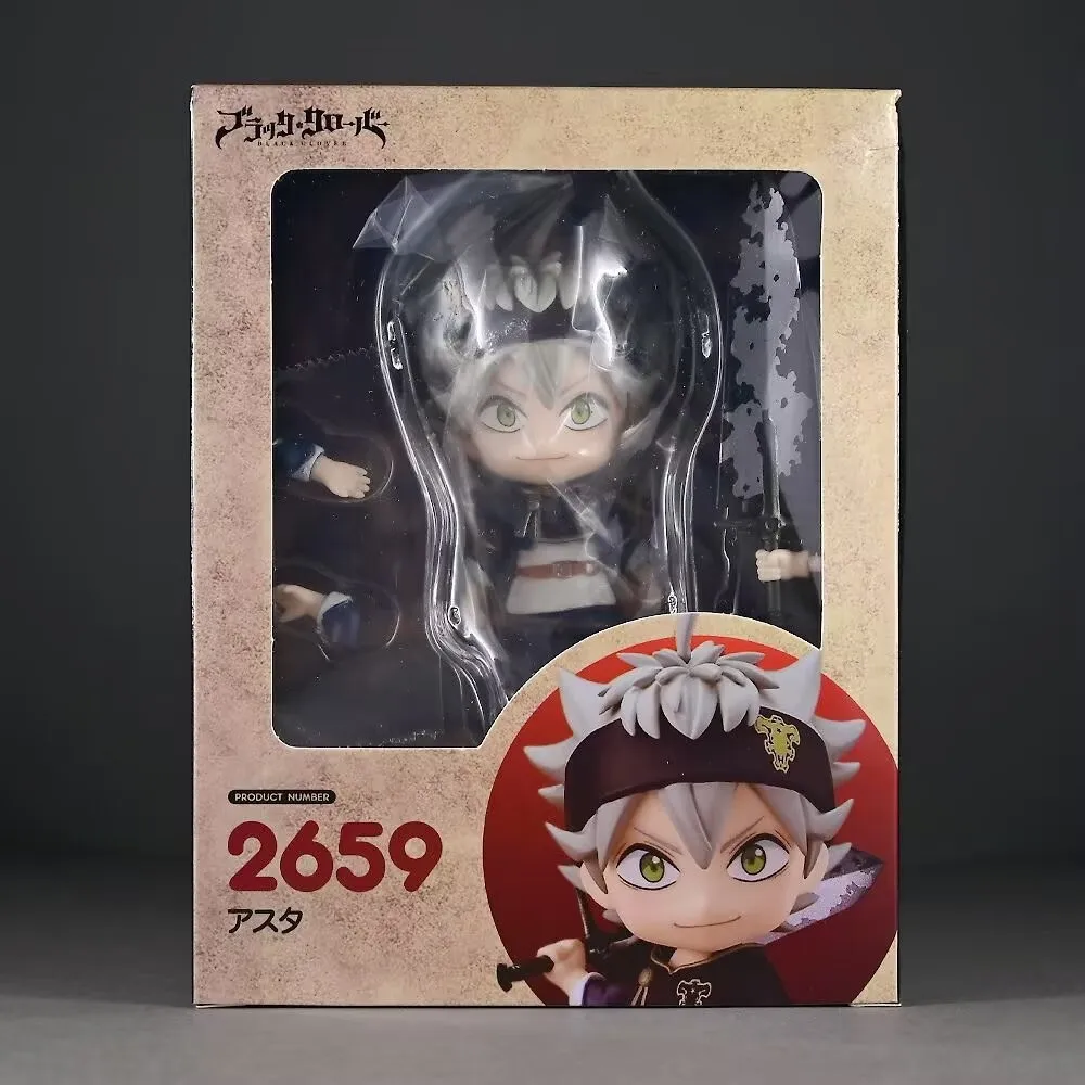 Black Clover Asta Anime Action Figure: Replaceable Face Collection Statue Ornament Gift