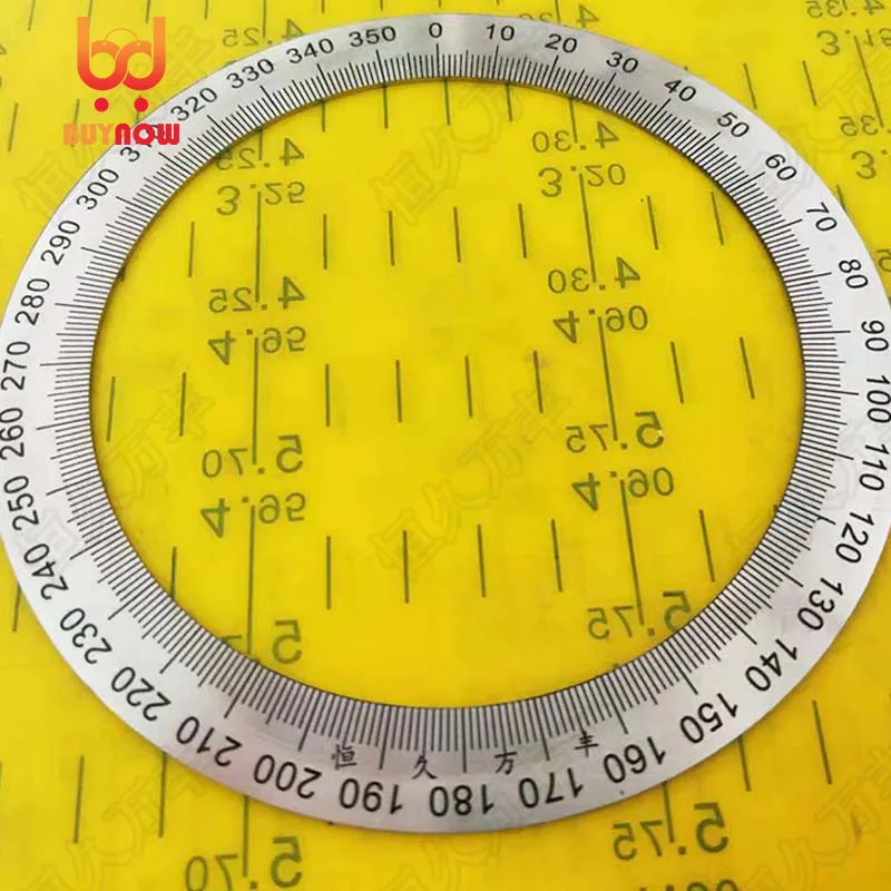 130x101x1 Dial Stainless steel round dial angle piece mechanical accessories Stainless steel decorative plate 6