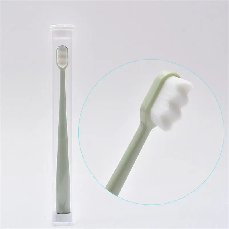 1/2/3PCS Ultra-fine Soft Toothbrush Million Nano Bristle Adult Tooth Brush Teeth Deep Cleaning Portable Travel Oral Care