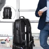 Thick cowhide backpack 17 " laptop backpacks cowskin computer bag business travel leather backpack men's bagpack Big Capacity 4
