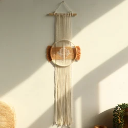 Handmade Brown Macrame Wall Hanging - Boho Wall Art (Macrame M01336)