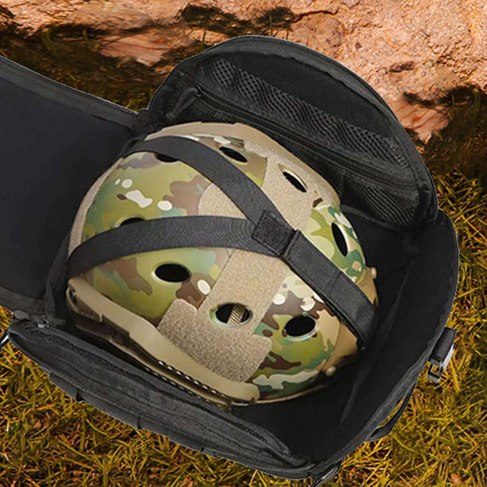 Tactical Helmet Bag,Airsoft FAST MICH Helmet Storage Bag,Mask Cover Bag,Molle Carrying Pouch for Outdoor Hunting Accessories 3