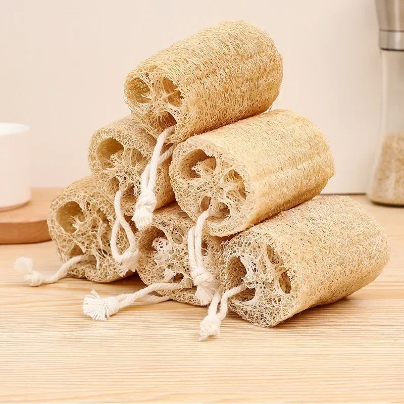 3 Pieces Multi Natural Loofah Washing Brushes Luffa Loofa Bath Body Shower Sponge Kitchen Cleaing Scrubber Bathroom Accessories