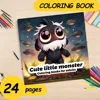 Adults with Simple Decompression Cute Doodle Little Monster Coloring Book Perfect Gift for Parties and Birthdays ﻿ 1