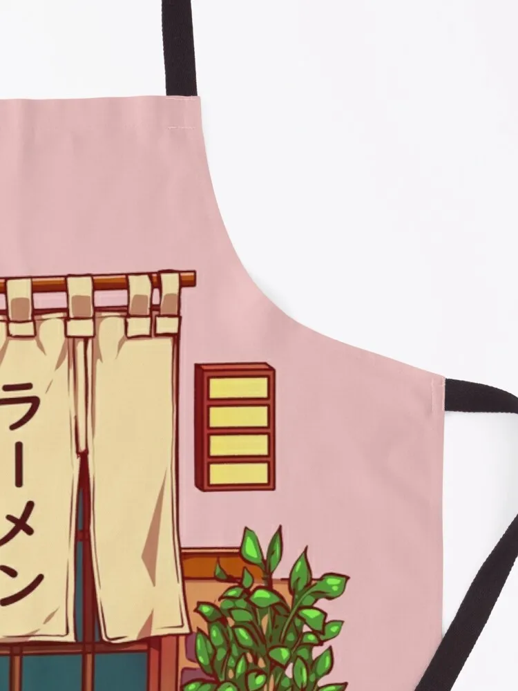 The red cat and the Japanese ramen shop Apron custom kitchen apron woman