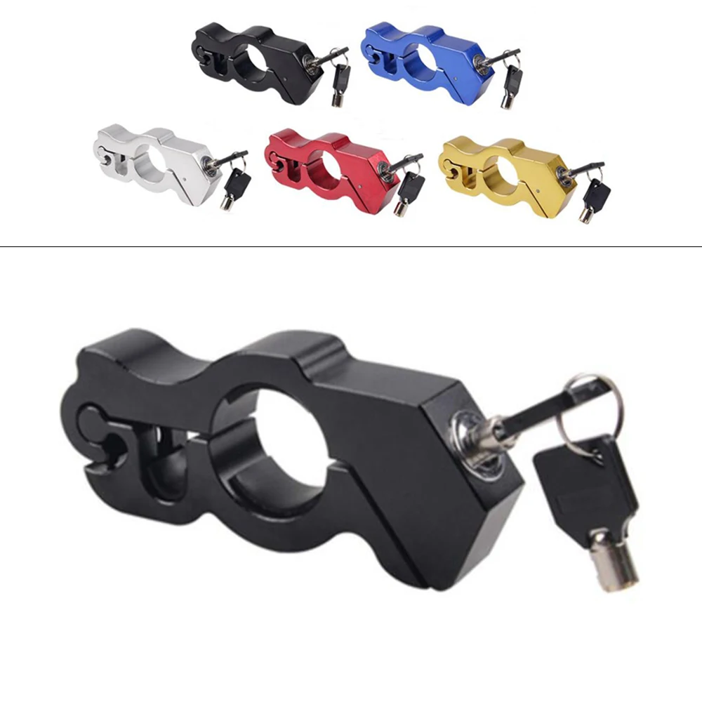 

Motorcycle Handlebar Lock Security Safety Handlebar Handset Locking Fit for Scooter ATV Dirt Street Bikes Anti Theft